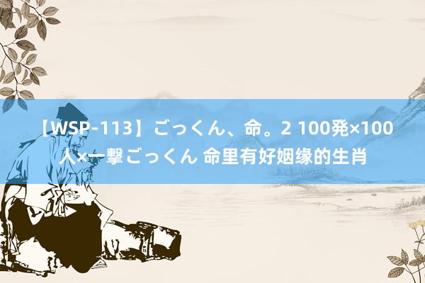 【WSP-113】ごっくん、命。2 100発×100人×一撃ごっくん 命里有好姻缘的生肖