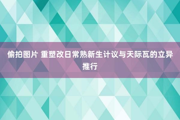 偷拍图片 重塑改日常熟新生计议与天际瓦的立异推行