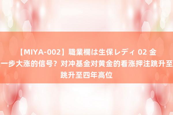 【MIYA-002】職業欄は生保レディ 02 金价还要进一步大涨的信号？对冲基金对黄金的看涨押注跳升至四年高位