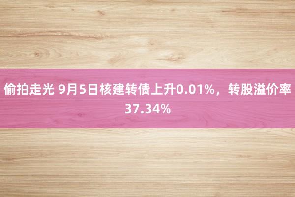 偷拍走光 9月5日核建转债上升0.01%，转股溢价率37.34%