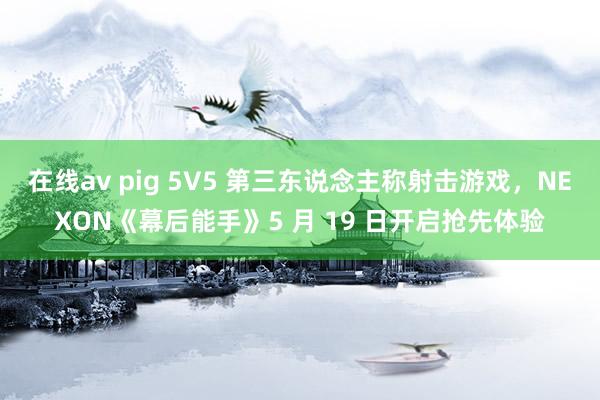 在线av pig 5V5 第三东说念主称射击游戏，NEXON《幕后能手》5 月 19 日开启抢先体验